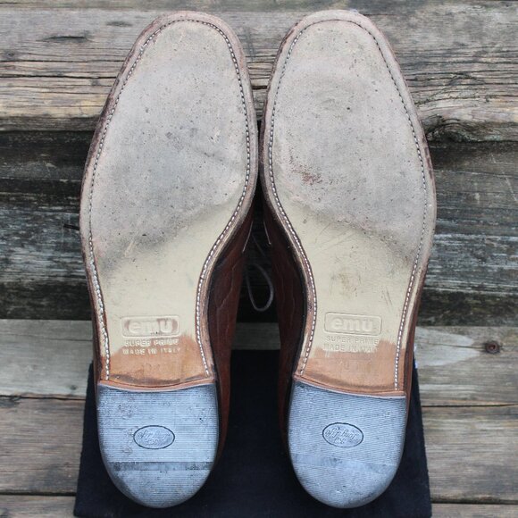 EUC, Church’s Brown “Baffin Seal” Leather Blucher, Men's 9 E US, Made in England - Picture 11 of 13